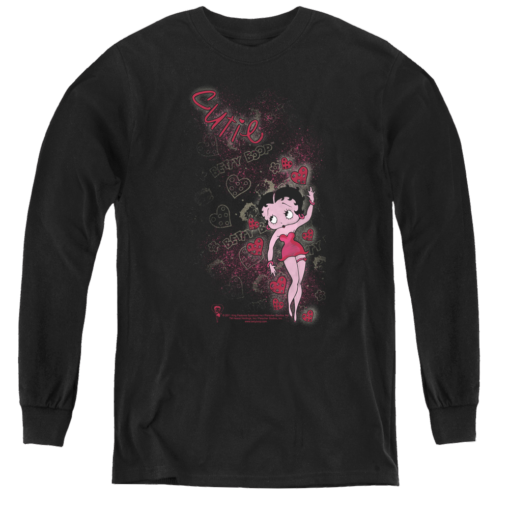 Betty Boop Cutie - Youth Long Sleeve T-Shirt Youth Long Sleeve T-Shirt Betty Boop