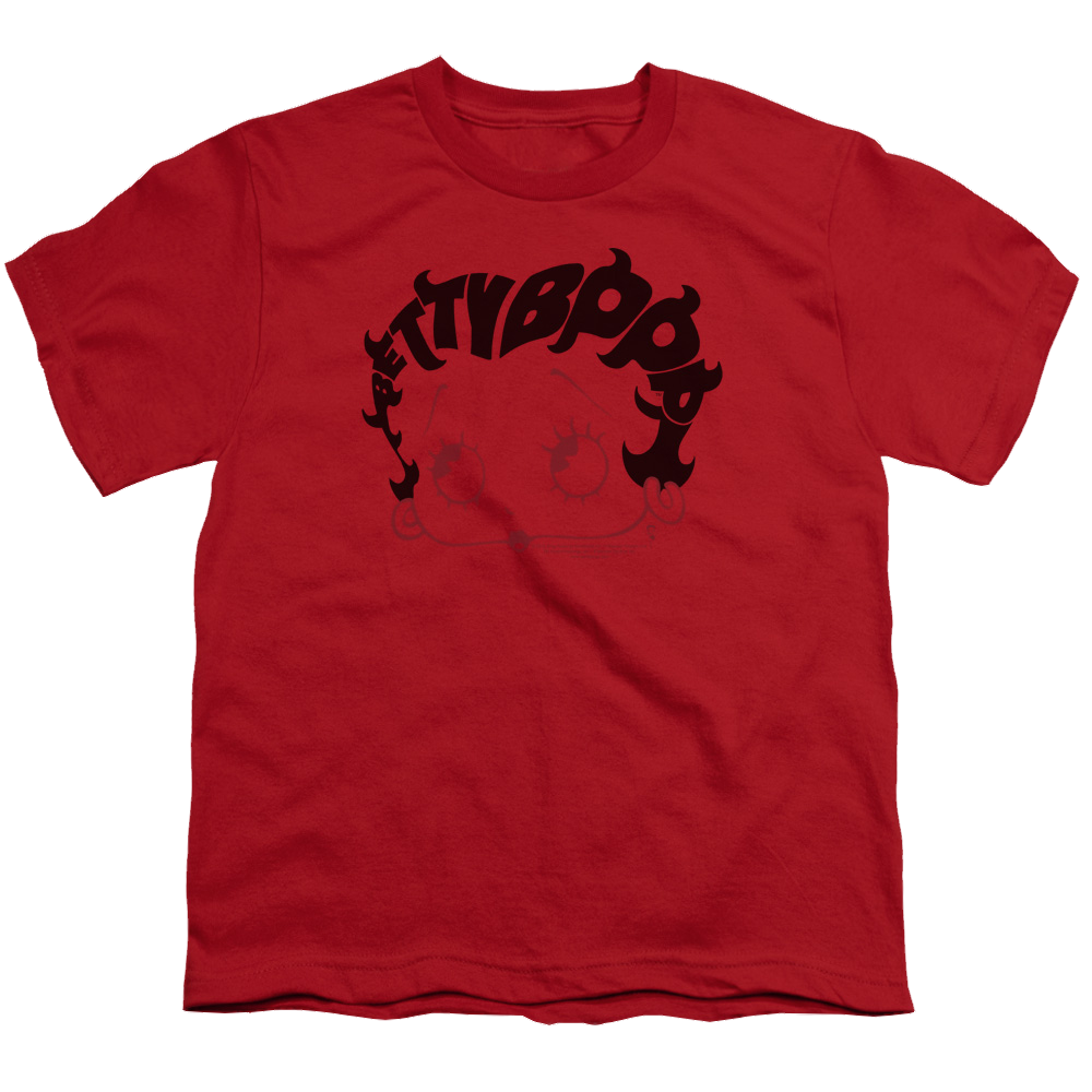 Betty Boop Word Hair - Youth T-Shirt Youth T-Shirt (Ages 8-12) Betty Boop