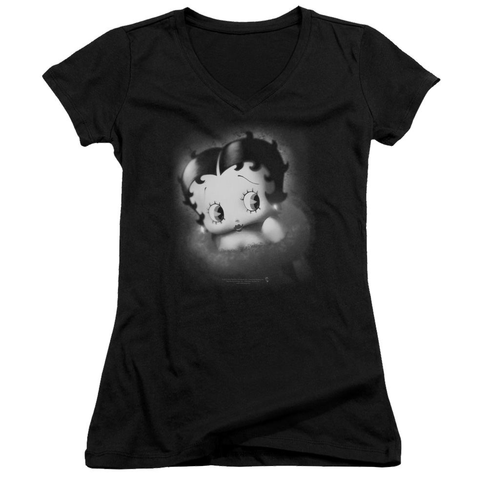 Betty Boop Vintage Star - Juniors V-Neck T-Shirt Juniors V-Neck T-Shirt Betty Boop