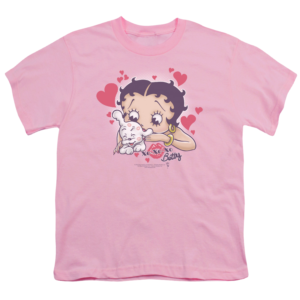 Betty Boop Puppy Love - Youth T-Shirt Youth T-Shirt (Ages 8-12) Betty Boop