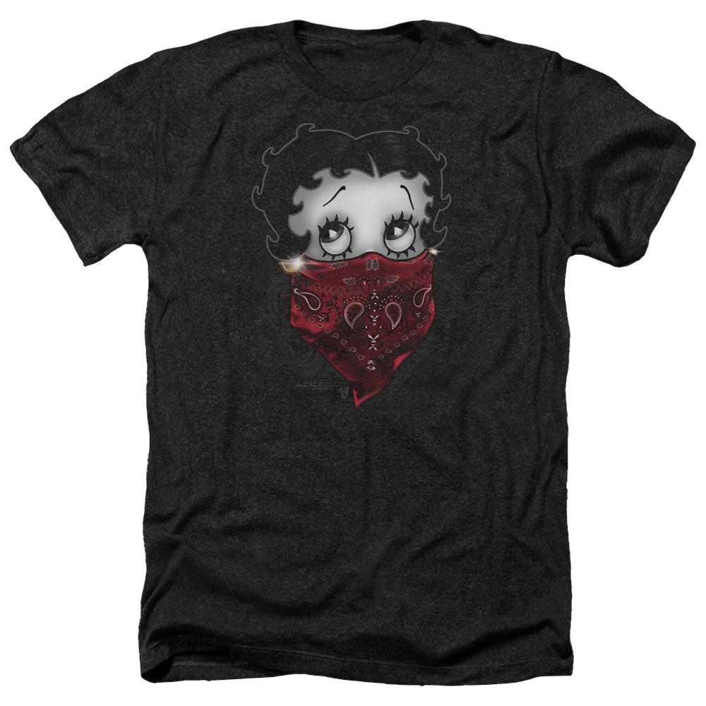 Betty Boop Bandana & Roses - Men's Heather T-Shirt Men's Heather T-Shirt Betty Boop
