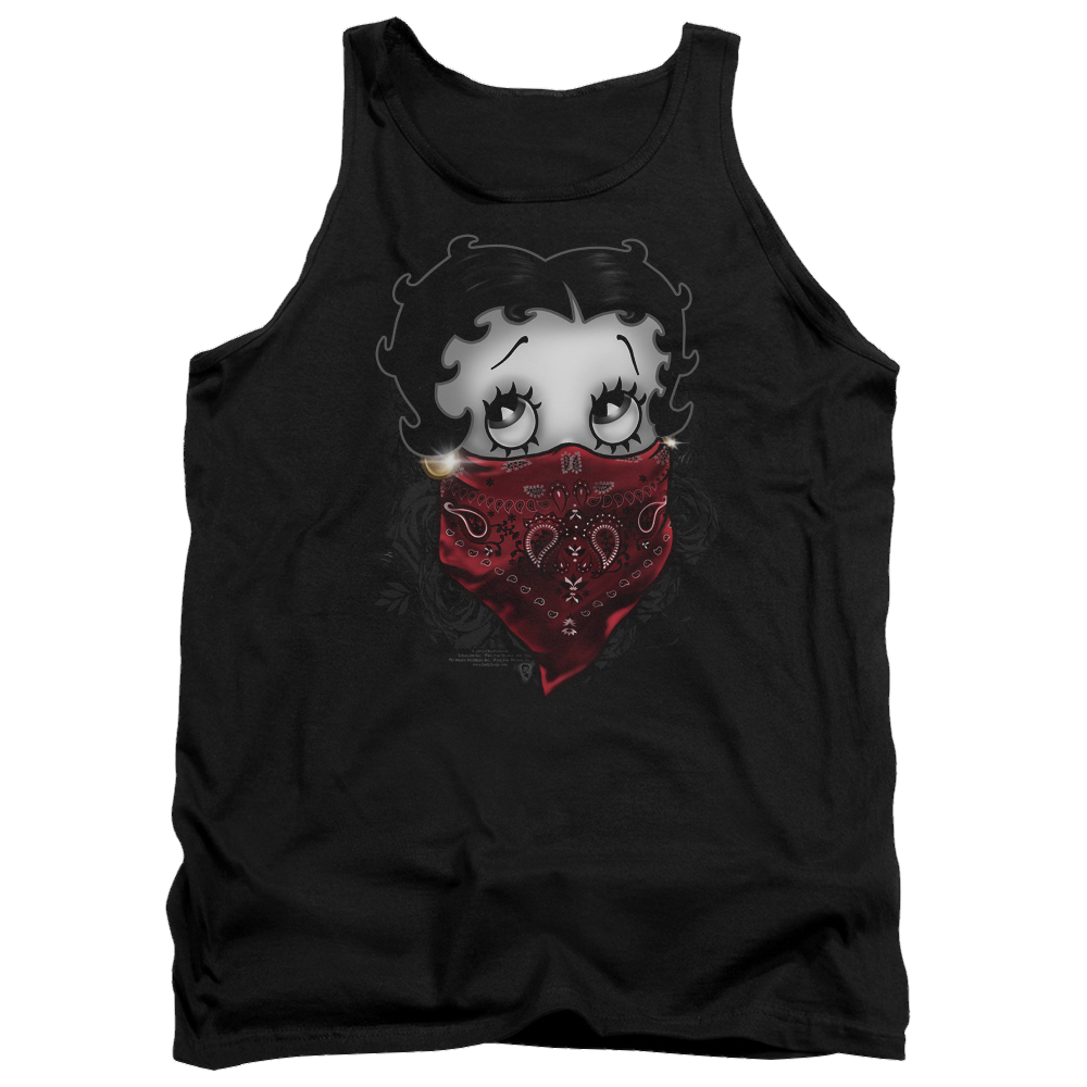 Betty Boop Bandana & Roses - Men's Tank Top Men's Tank Betty Boop