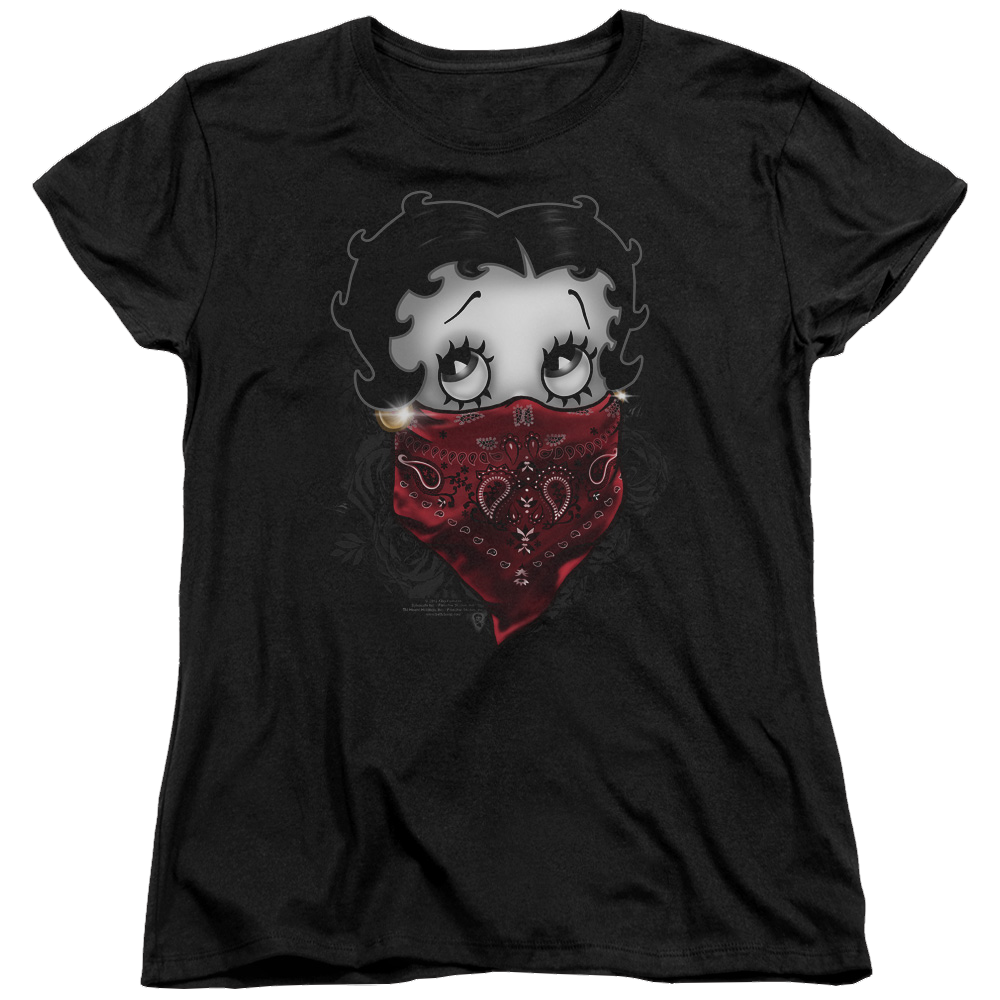 Betty Boop Bandana & Roses - Women's T-Shirt Women's T-Shirt Betty Boop