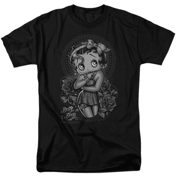 Betty Boop Fashion Roses - Men's Regular Fit T-Shirt Men's Regular Fit T-Shirt Betty Boop