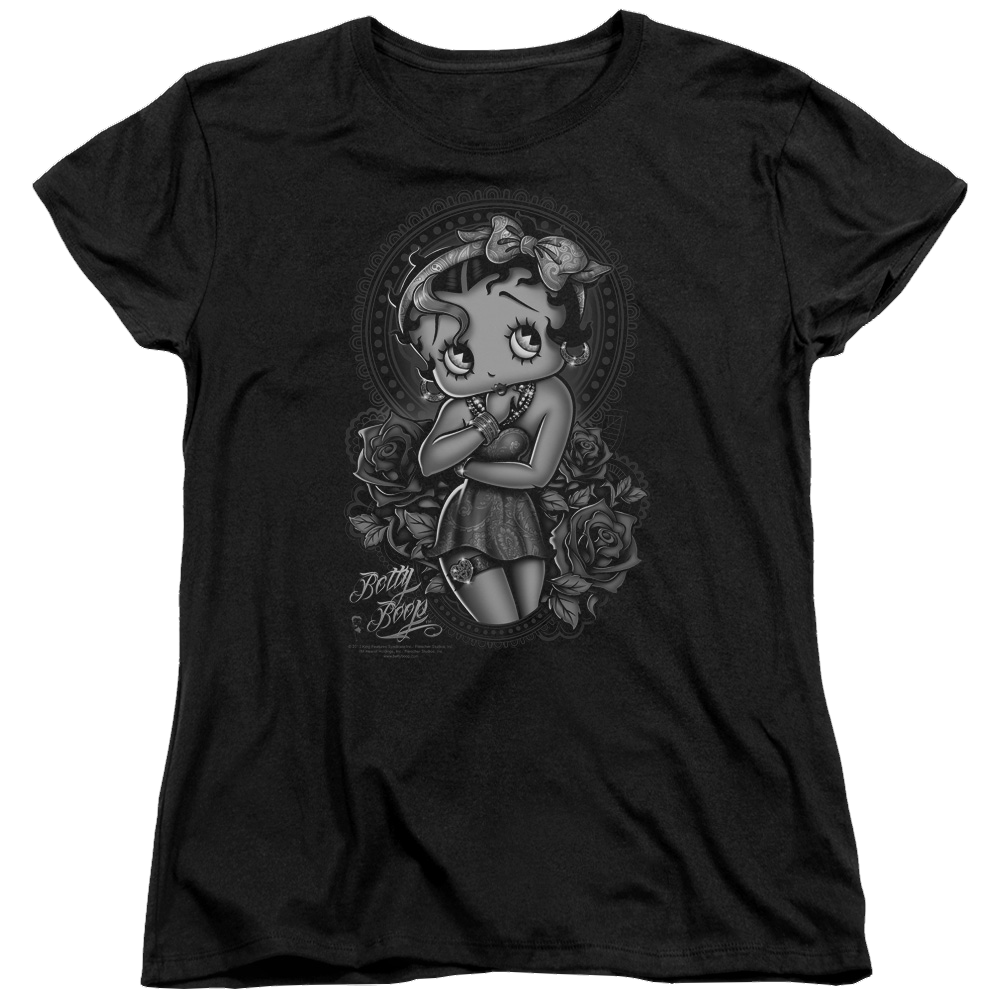Betty Boop Fashion Roses - Women's T-Shirt Women's T-Shirt Betty Boop