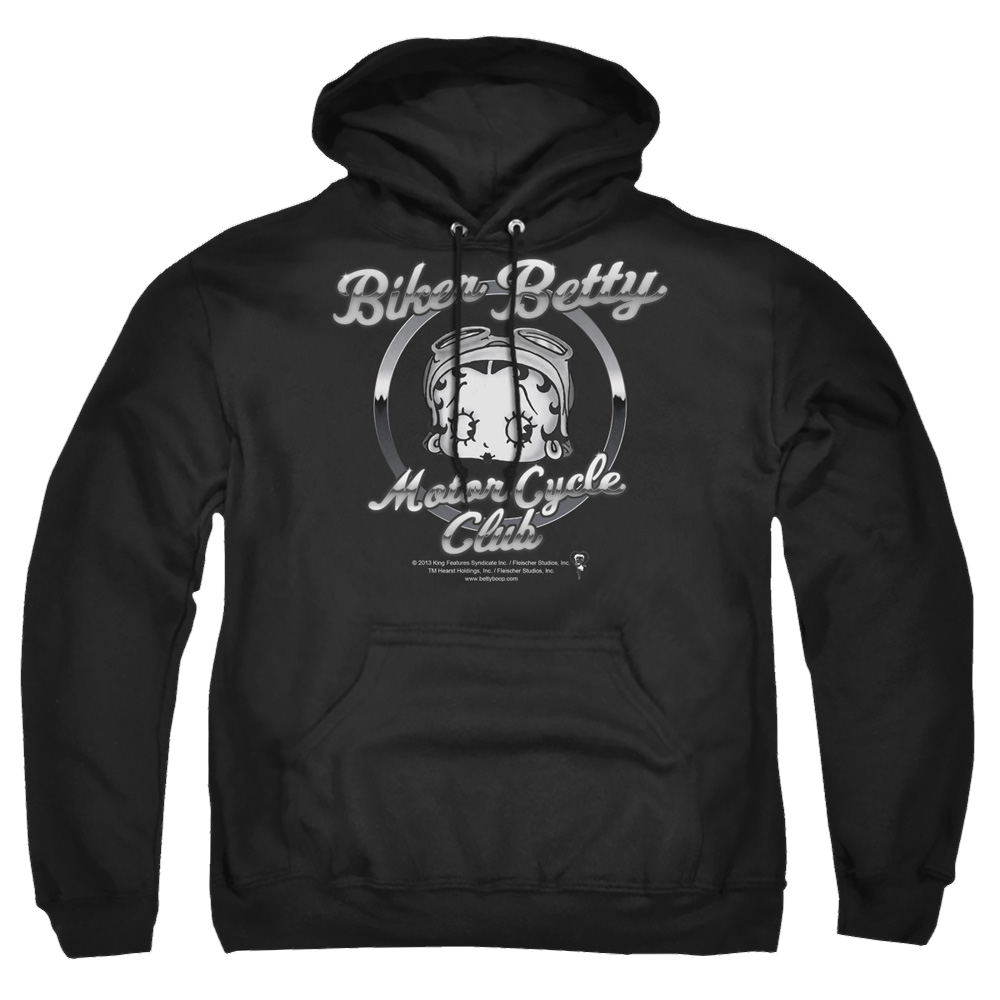 Betty Boop Chromed Logo - Pullover Hoodie Pullover Hoodie Betty Boop