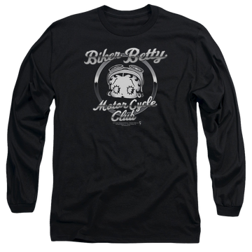 Betty Boop Chromed Logo - Men's Long Sleeve T-Shirt Men's Long Sleeve T-Shirt Betty Boop