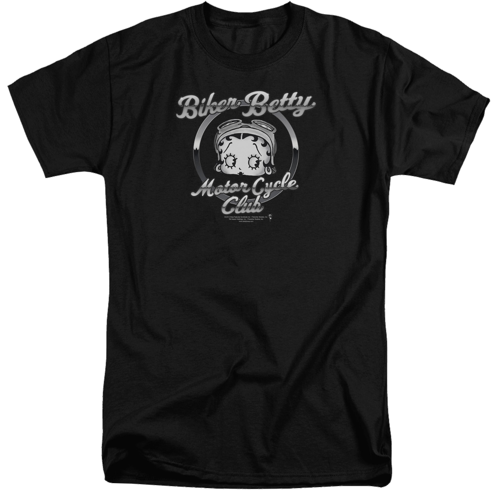 Betty Boop Chromed Logo - Men's Tall Fit T-Shirt Men's Tall Fit T-Shirt Betty Boop