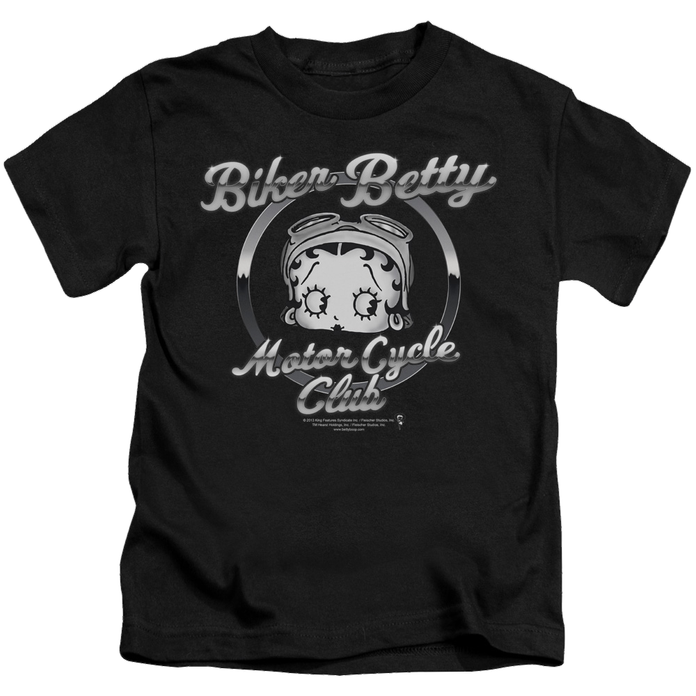 Betty Boop Chromed Logo - Kid's T-Shirt Kid's T-Shirt (Ages 4-7) Betty Boop