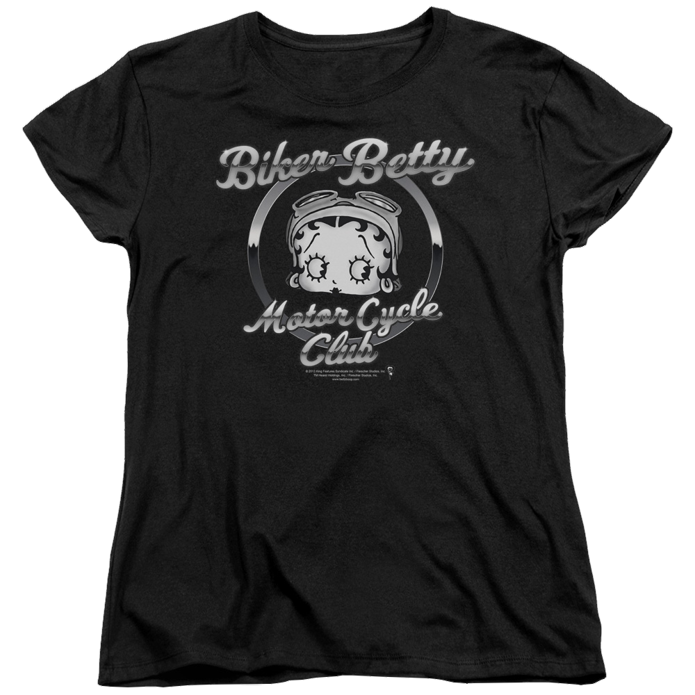 Betty Boop Chromed Logo - Women's T-Shirt Women's T-Shirt Betty Boop