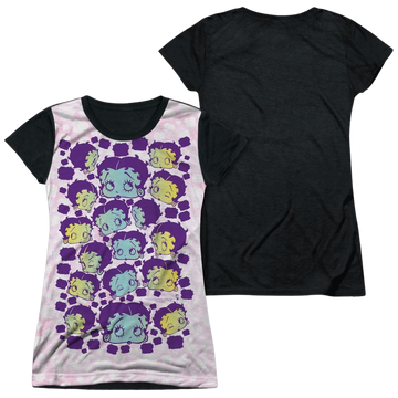 Betty Boop Boop & Repeat - Juniors Black Back T-Shirt Juniors Black Back T-Shirt Betty Boop