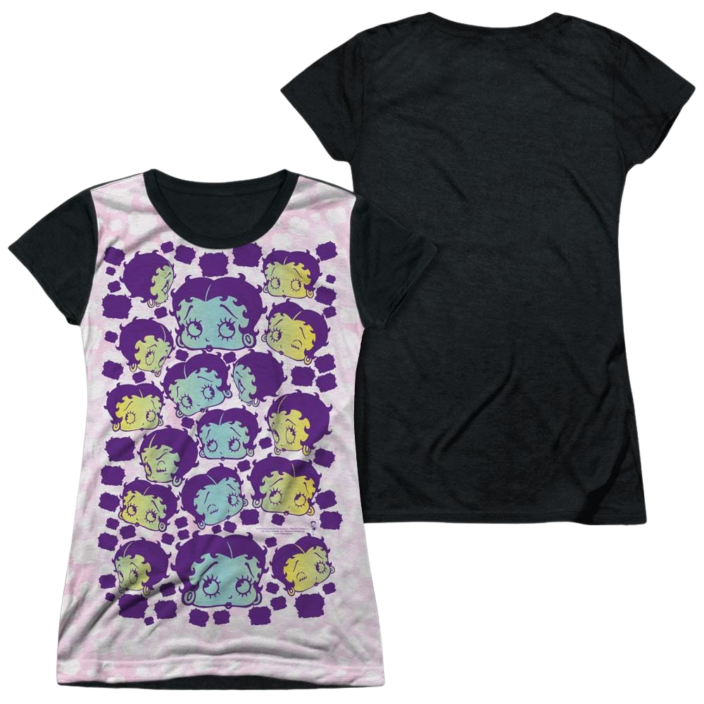 Betty Boop Boop & Repeat - Juniors Black Back T-Shirt Juniors Black Back T-Shirt Betty Boop