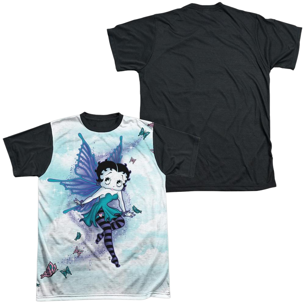 Betty Boop Sparkle Fairy - Men's Black Back T-Shirt Men's Black Back T-Shirt Betty Boop