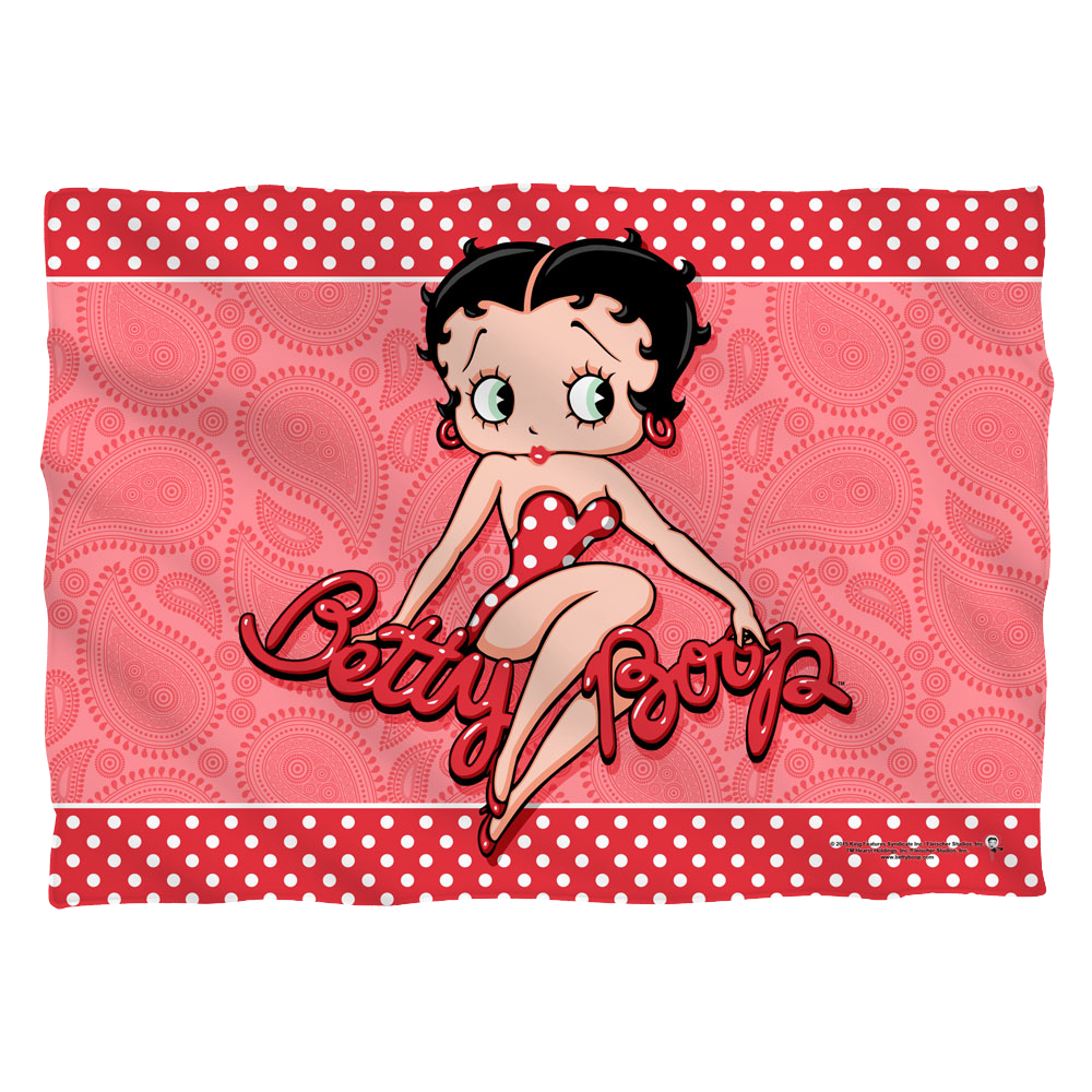 Betty Boop Paisley & Polka Dots - Pillow Case Pillow Cases Betty Boop