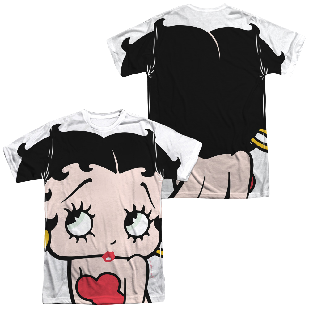 Betty Boop Big Boop Head (Front/Back Print) - Men's All-Over Print T-Shirt Men's All-Over Print T-Shirt Betty Boop