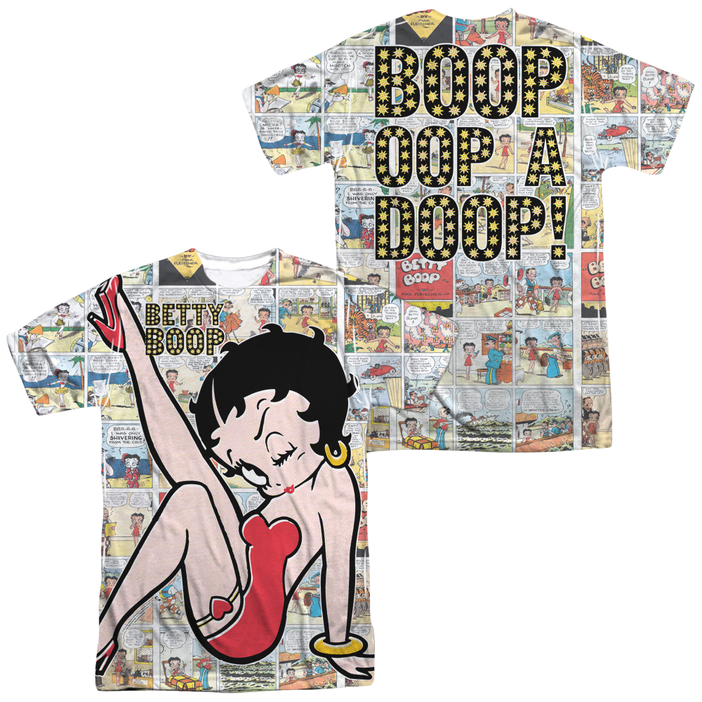 Betty Boop Vintage Strips Men's All Over Print T-Shirt Men's All-Over Print T-Shirt Betty Boop