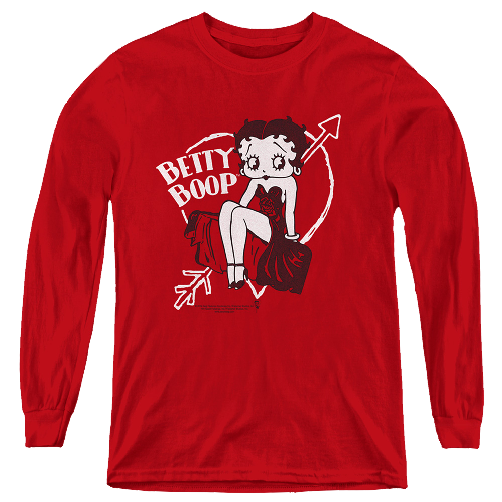 Betty Boop Lover Girl - Youth Long Sleeve T-Shirt Youth Long Sleeve T-Shirt Betty Boop