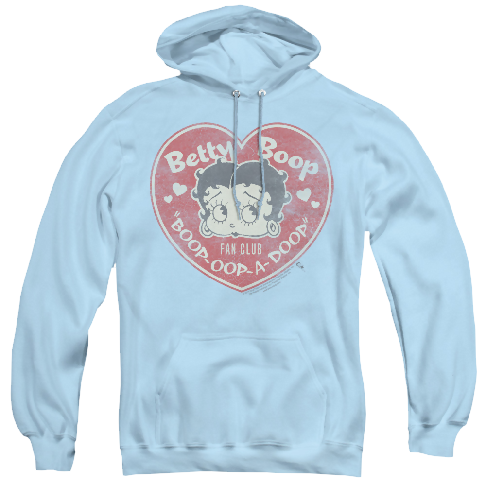 Betty Boop Fan Club Heart - Pullover Hoodie Pullover Hoodie Betty Boop