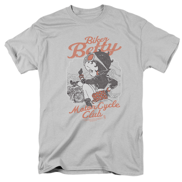 Silver men's regular fit t-shirt with Betty Boop Bbmc graphic