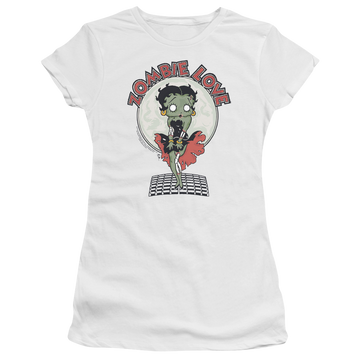 Betty Boop Breezy Zombie Love - Juniors T-Shirt Juniors T-Shirt Betty Boop