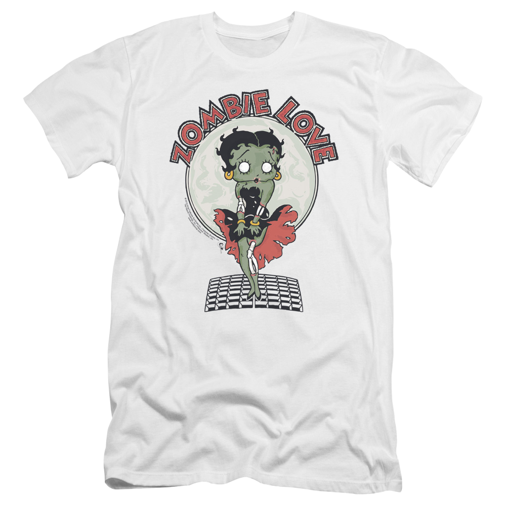 Betty Boop Breezy Zombie Love - Men's Premium Slim Fit T-Shirt Men's Premium Slim Fit T-Shirt Betty Boop