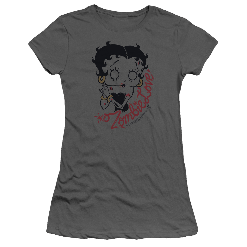 Betty Boop Classic Zombie - Juniors T-Shirt Juniors T-Shirt Betty Boop