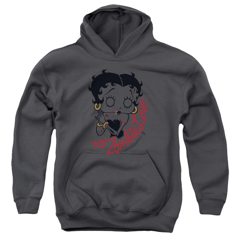 Betty Boop Classic Zombie - Youth Hoodie Youth Hoodie (Ages 8-12) Betty Boop