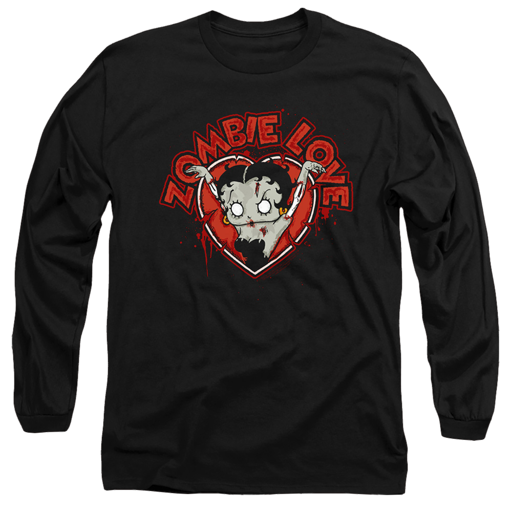 Betty Boop Heart You Forever - Men's Long Sleeve T-Shirt Men's Long Sleeve T-Shirt Betty Boop