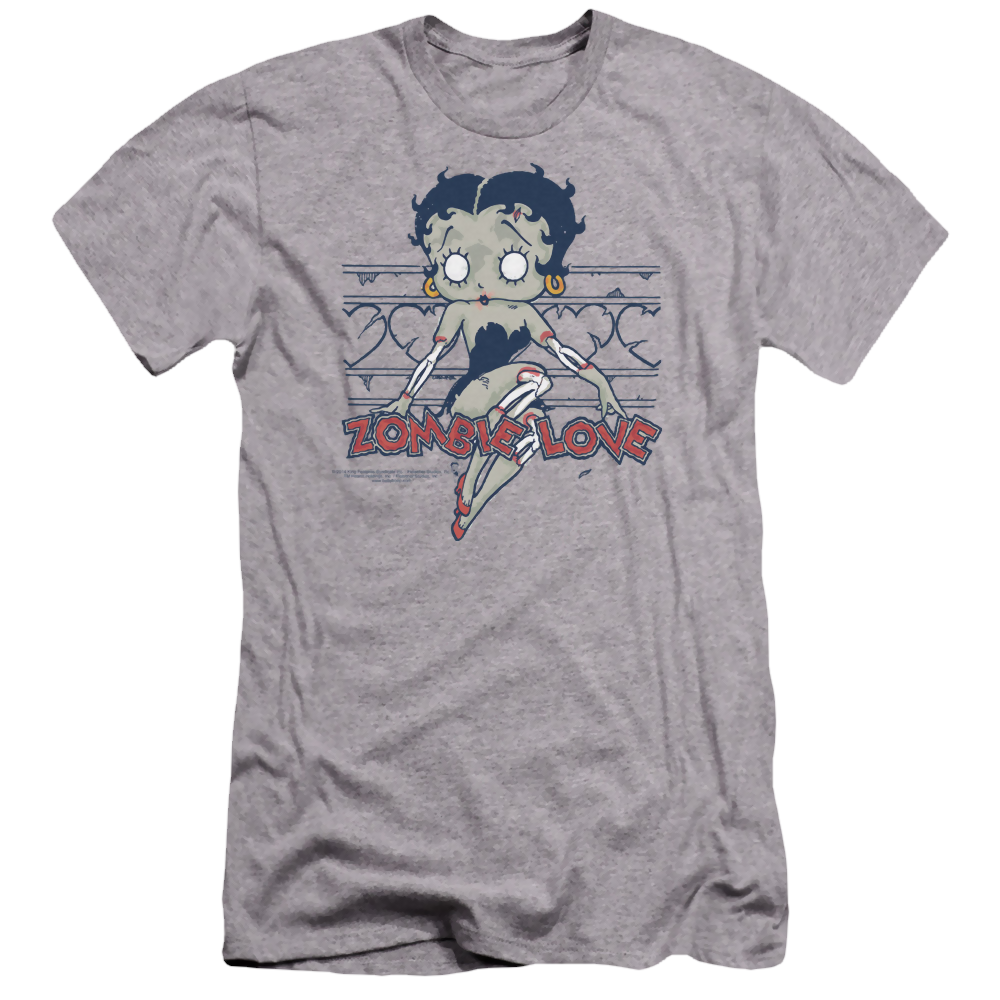 Betty Boop Zombie Pinup - Men's Premium Slim Fit T-Shirt Men's Premium Slim Fit T-Shirt Betty Boop