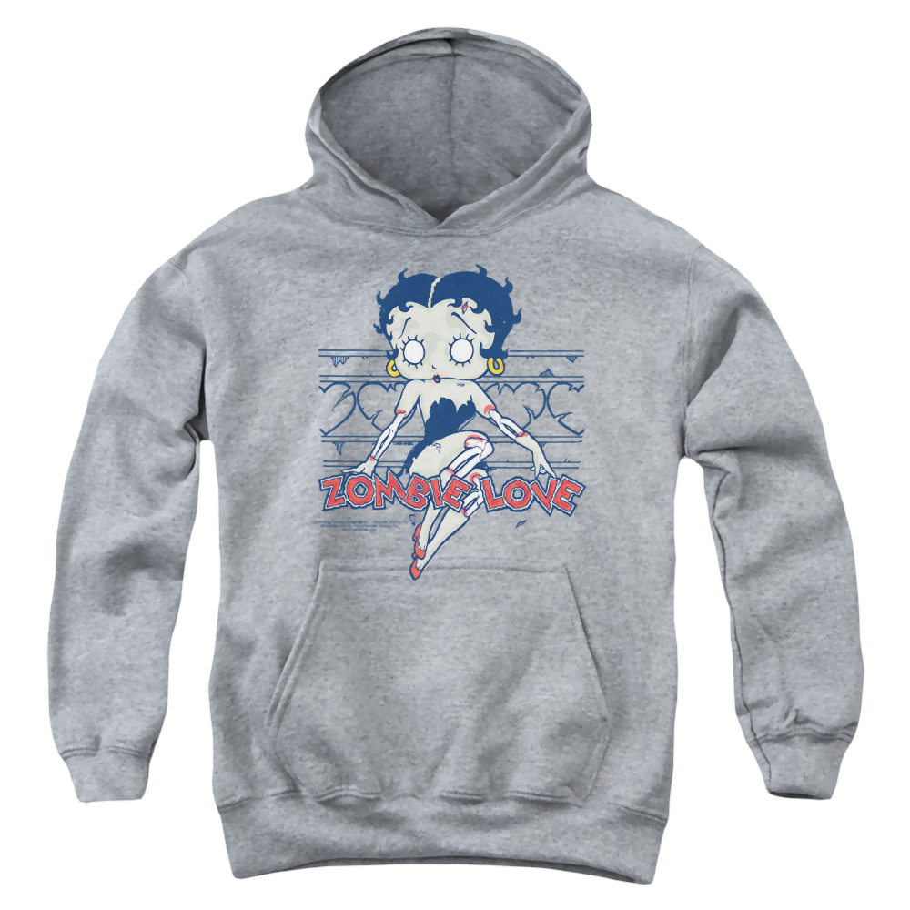 Betty Boop Zombie Pinup - Youth Hoodie Youth Hoodie (Ages 8-12) Betty Boop