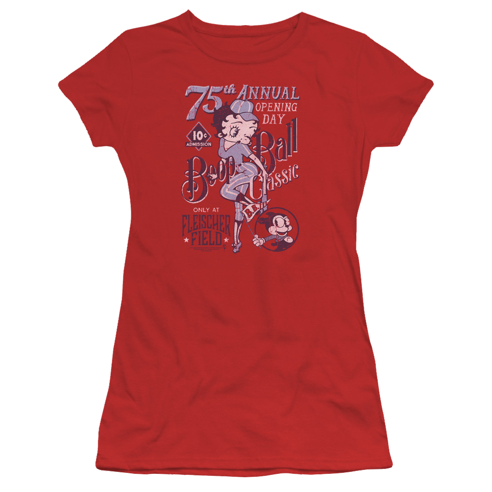 Betty Boop Boop Ball - Juniors T-Shirt Juniors T-Shirt Betty Boop
