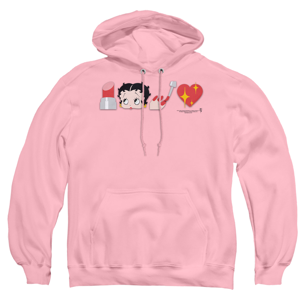 Betty Boop Symbols - Pullover Hoodie Pullover Hoodie Betty Boop