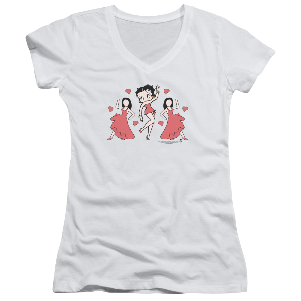 Betty Boop Bb Dance - Juniors V-Neck T-Shirt Juniors V-Neck T-Shirt Betty Boop