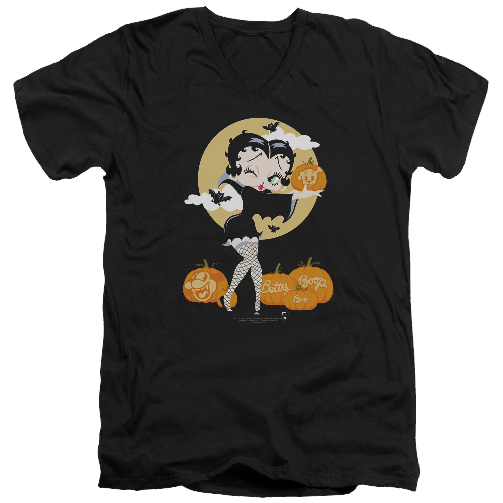 Betty Boop Vamp Pumkins - Men's V-Neck T-Shirt Men's V-Neck T-Shirt Betty Boop