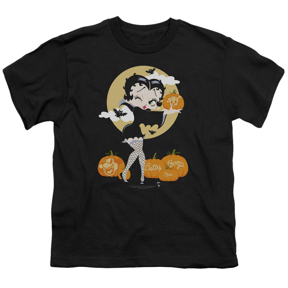 Betty Boop Vamp Pumkins - Youth T-Shirt Youth T-Shirt (Ages 8-12) Betty Boop