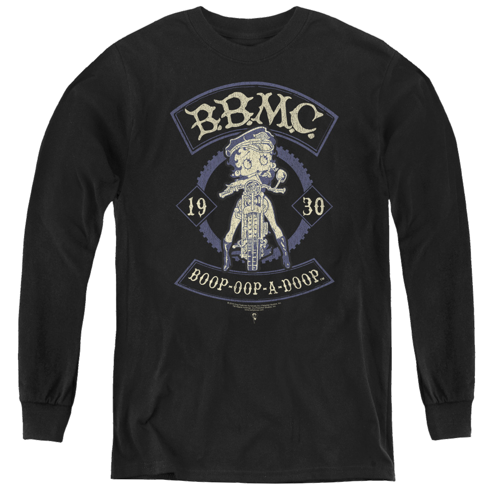 Betty Boop B.B.M.C. - Youth Long Sleeve T-Shirt Youth Long Sleeve T-Shirt Betty Boop