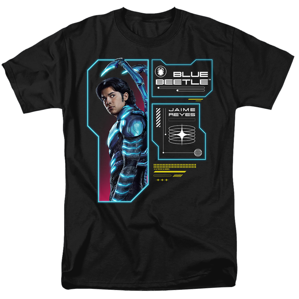 BLUE BEETLE (2023) Data Read Out - Men's Regular Fit T-Shirt Men's Regular Fit T-Shirt BLUE BEETLE (2023)