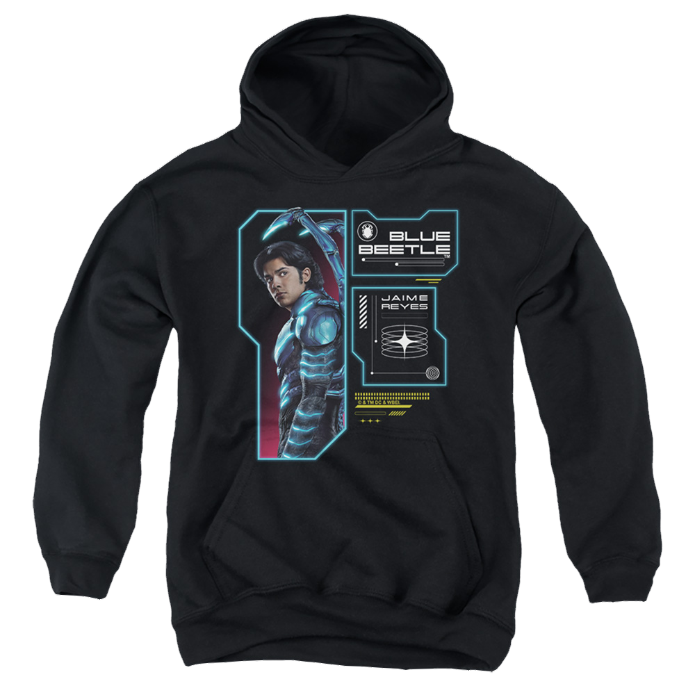 BLUE BEETLE (2023) Data Read Out - Youth Hoodie Youth Hoodie (Ages 8-12) BLUE BEETLE (2023)