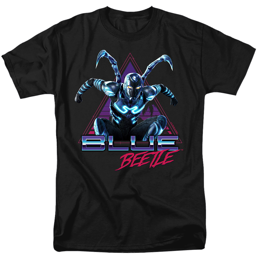 BLUE BEETLE (2023) Leaping Triangle - Men's Regular Fit T-Shirt Men's Regular Fit T-Shirt BLUE BEETLE (2023)