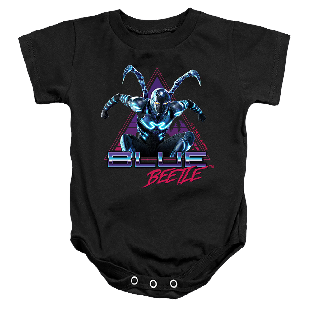 BLUE BEETLE (2023) Leaping Triangle - Baby Bodysuit Baby Bodysuit BLUE BEETLE (2023)