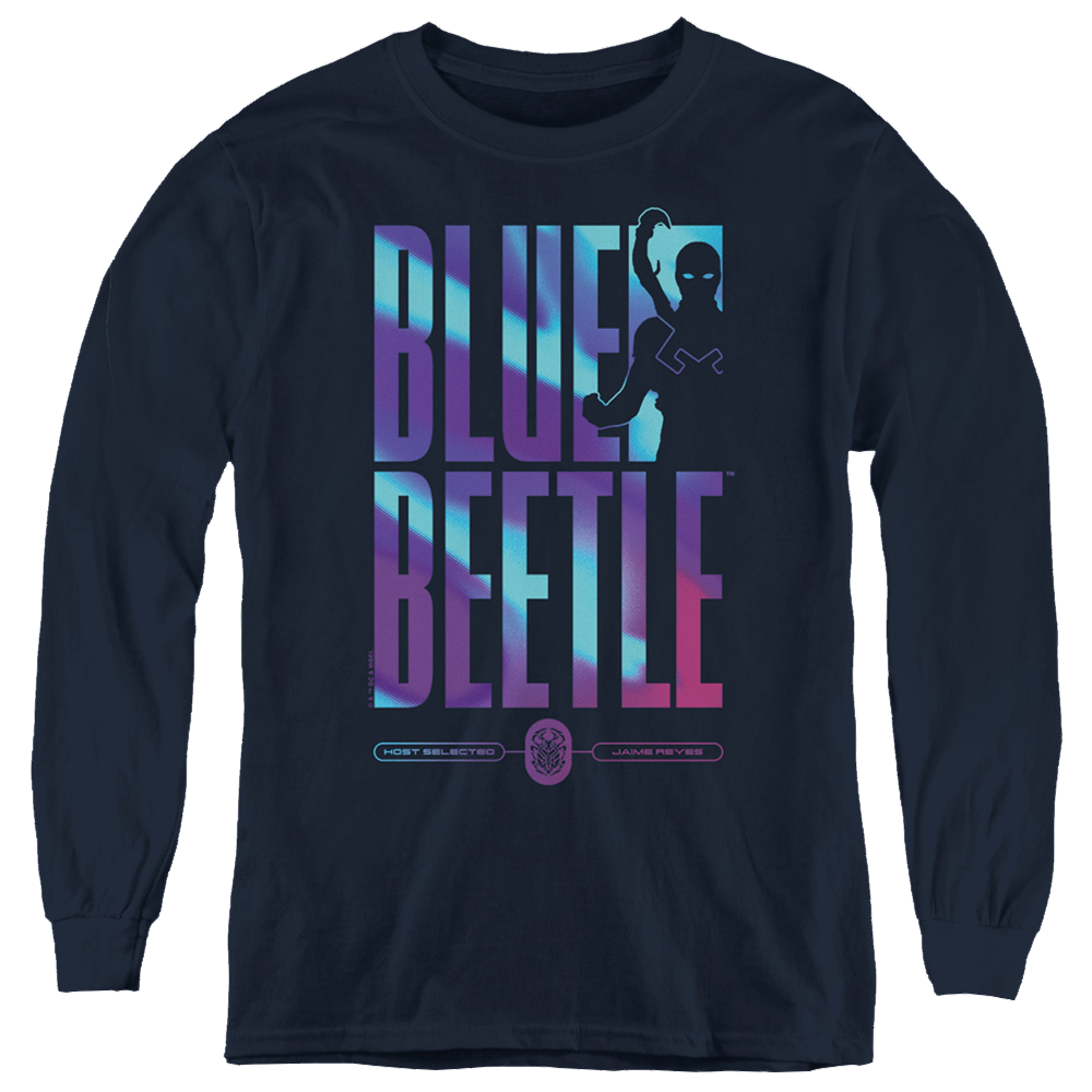 BLUE BEETLE (2023) Hero Host - Youth Long Sleeve T-Shirt Youth Long Sleeve T-Shirt BLUE BEETLE (2023)