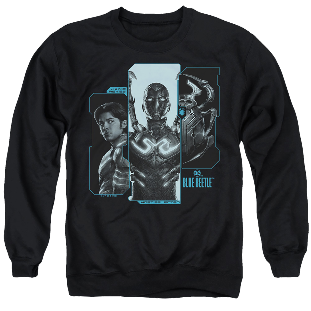 BLUE BEETLE (2023) Host Reyes - Men's Crewneck Sweatshirt Men's Crewneck Sweatshirt BLUE BEETLE (2023)