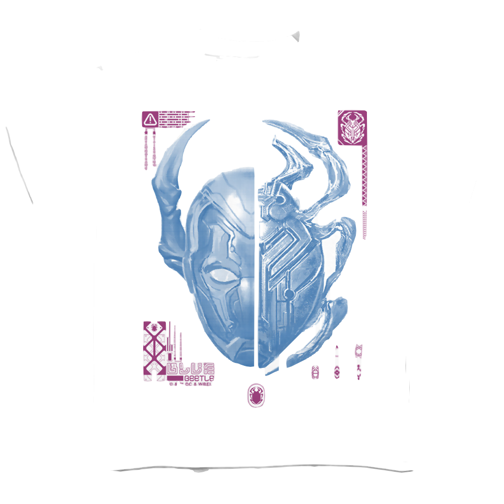 BLUE BEETLE (2023) Split Beetle - Youth T-Shirt Youth T-Shirt (Ages 8-12) BLUE BEETLE (2023)