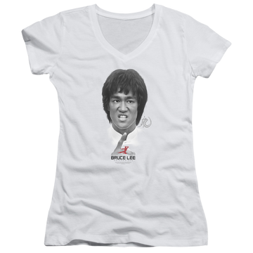 Bruce Lee Self Help - Juniors V-Neck T-Shirt Juniors V-Neck T-Shirt Bruce Lee