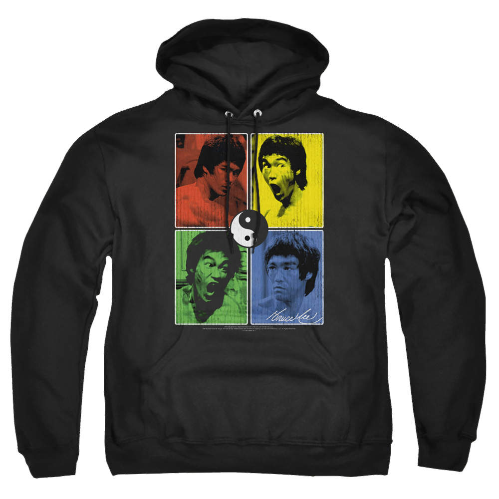 Bruce Lee Enter Color Block - Pullover Hoodie Pullover Hoodie Bruce Lee