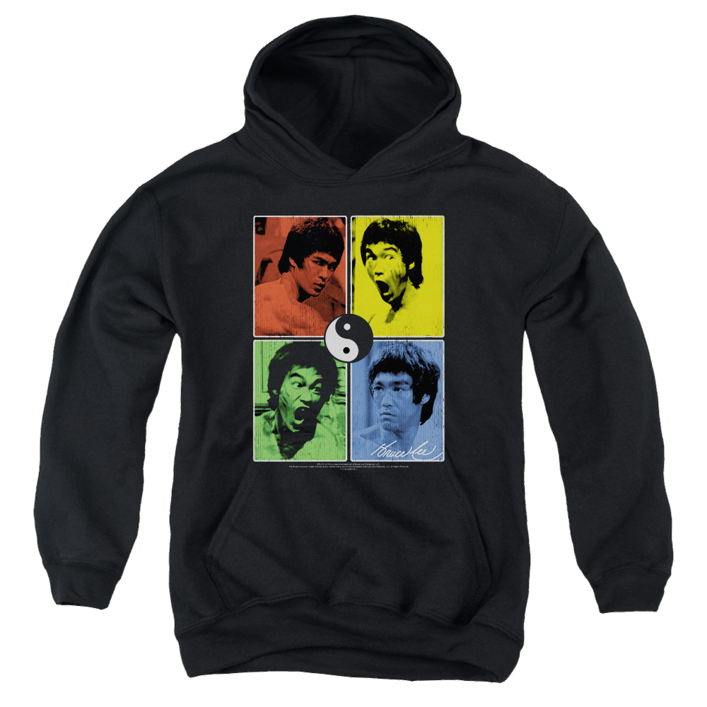 Bruce Lee Enter Color Block - Youth Hoodie (Ages 8-12) Youth Hoodie (Ages 8-12) Bruce Lee