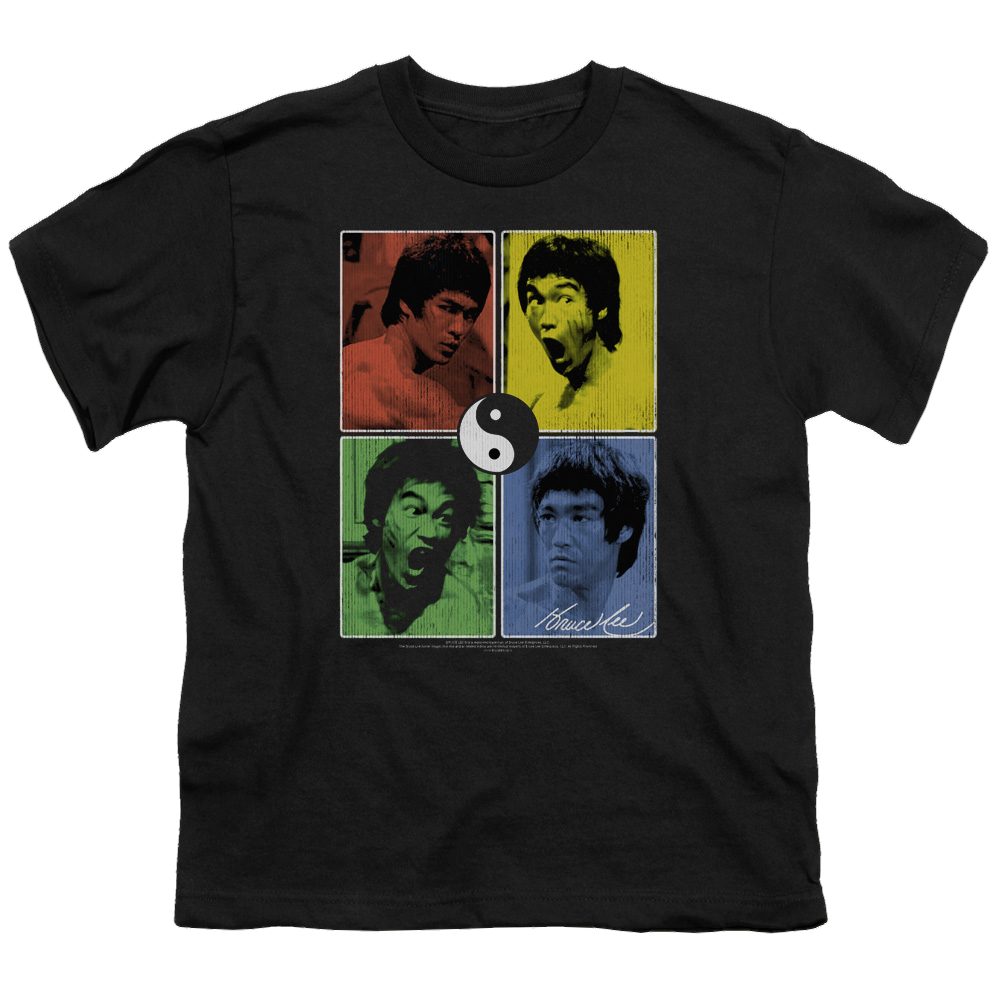 Bruce Lee Enter Color Block - Youth T-Shirt (Ages 8-12) Youth T-Shirt (Ages 8-12) Bruce Lee