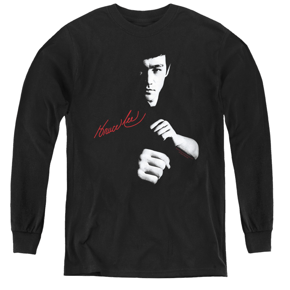 Bruce Lee The Dragon Awaits - Youth Long Sleeve T-Shirt Youth Long Sleeve T-Shirt Bruce Lee