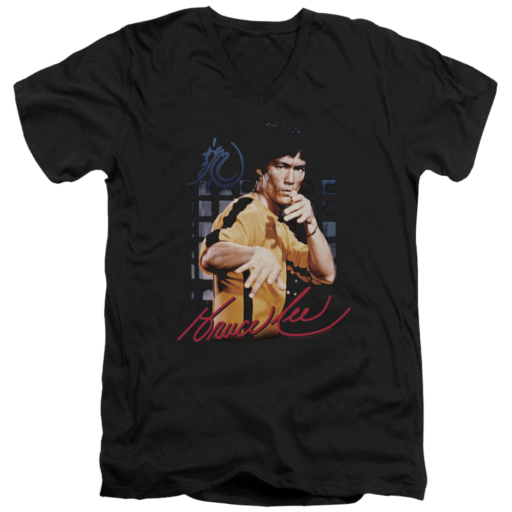 Bruce Lee Yellow Jumpsuit - Men's V-Neck T-Shirt Men's V-Neck T-Shirt Bruce Lee