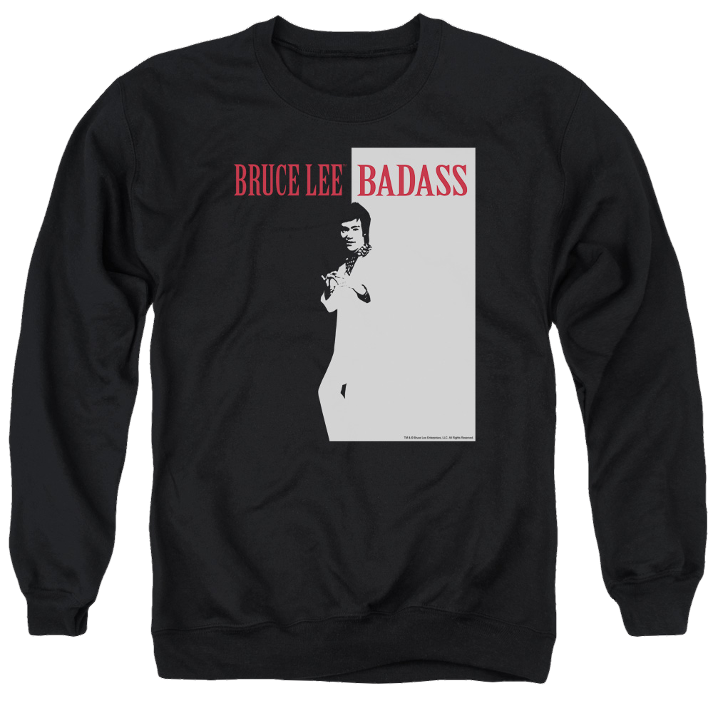 Bruce Lee Badass - Men's Crewneck Sweatshirt Men's Crewneck Sweatshirt Bruce Lee